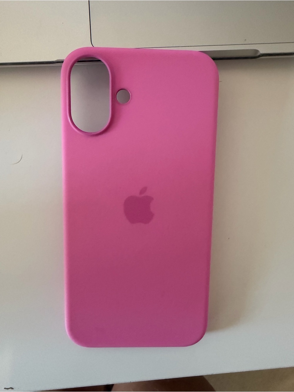 Apple Silicone iPhone Case - Hot Pink